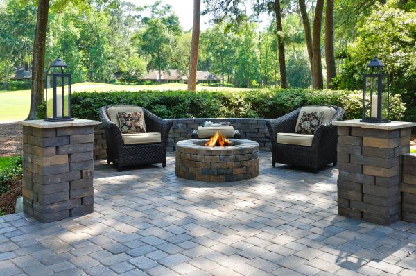 Fire Pit Installation in Noblesville