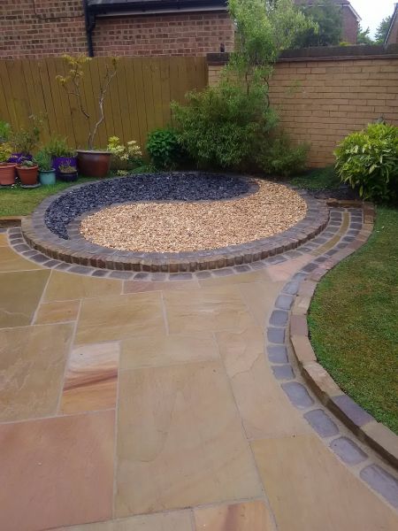 Sandstone Patio Installation in Noblesville